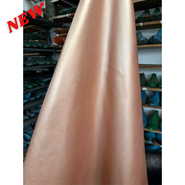 Rose gold leather