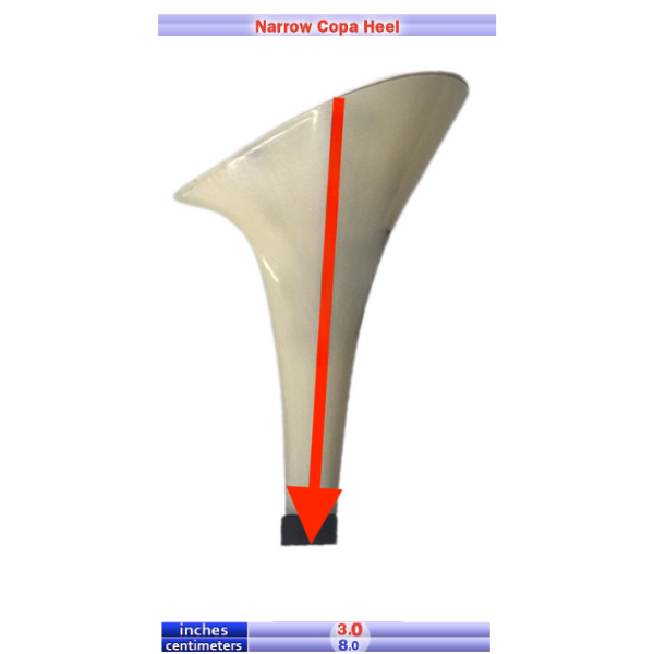 Copa estrecha 3.0 pulgadas/ 8.0 cm