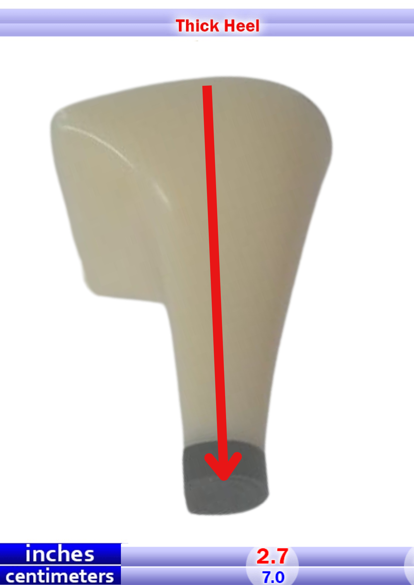 Grosor 2.7 pulgadas/7.0 cm